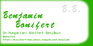 benjamin bonifert business card